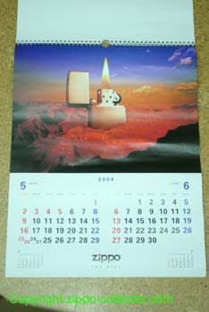 Zippo Japan Calender 2004 Specialy Thanks to MARI d