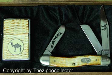 Z198b Bone Lighter and Knife Set