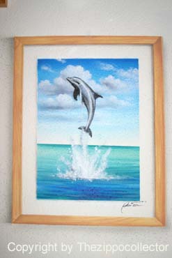 9ff Mazzi Dolphin on our livingroom wall