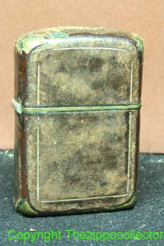 Full Leather Zippo Brown 1950