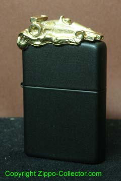 Sculpture black matte RACING CAR