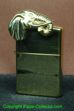 Sculpture gold plated ELEPHANT