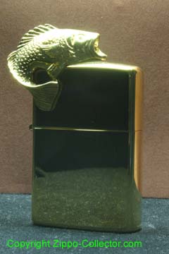 Sculpture gold plated FISH