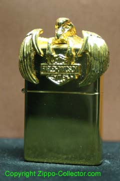Sculpture gold plated HARLEY DAVIDSON EAGLE