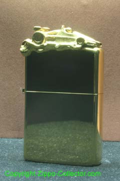 Sculpture gold plated RACING CAR